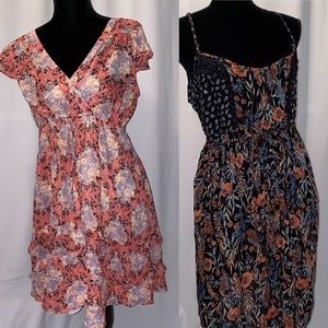 Maternity Dress Bundle 2 multi colored Preloved Lg